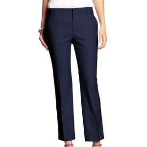 Banana Republic Navy Blue Hampton Fit Cropped Pant